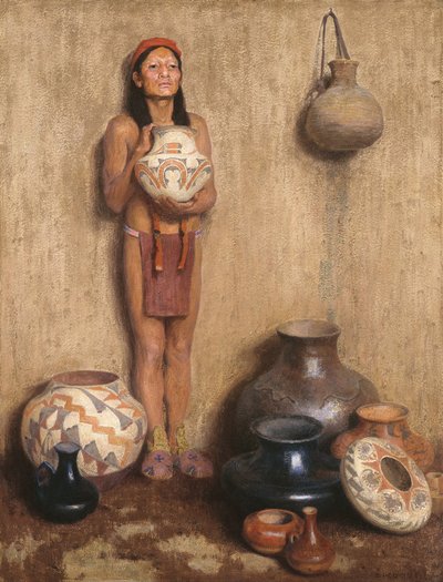 Pottery Vendor by Eanger Irving Couse